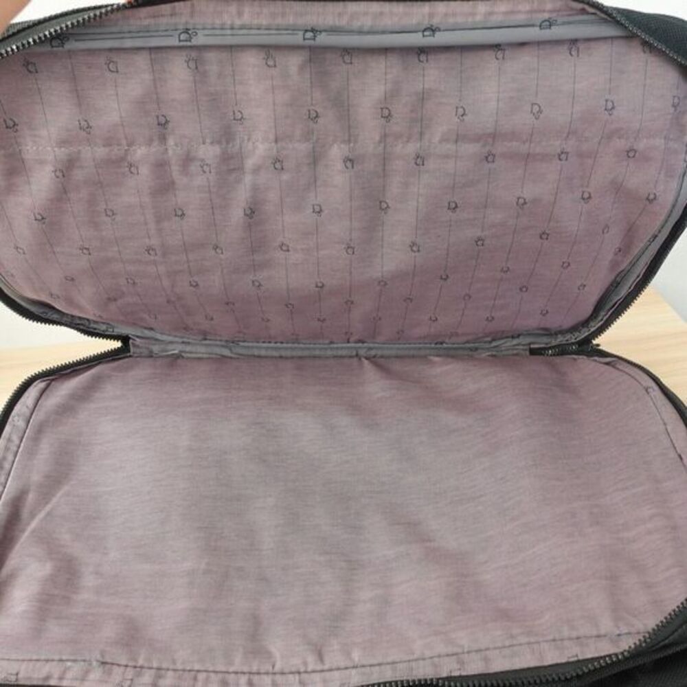 Vintage DIOR Travel Briefcase Document Bag XL Black Canvas Utility Zip Around - Picture 5 of 16